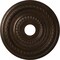 Ekena Millwork Cole PVC Medallion (Canopies up to 5 1/8"), 19"OD x 3 1/2"ID x 1"P, Textured Metallic Mystic Brown CMP19COAMB - alternate 1